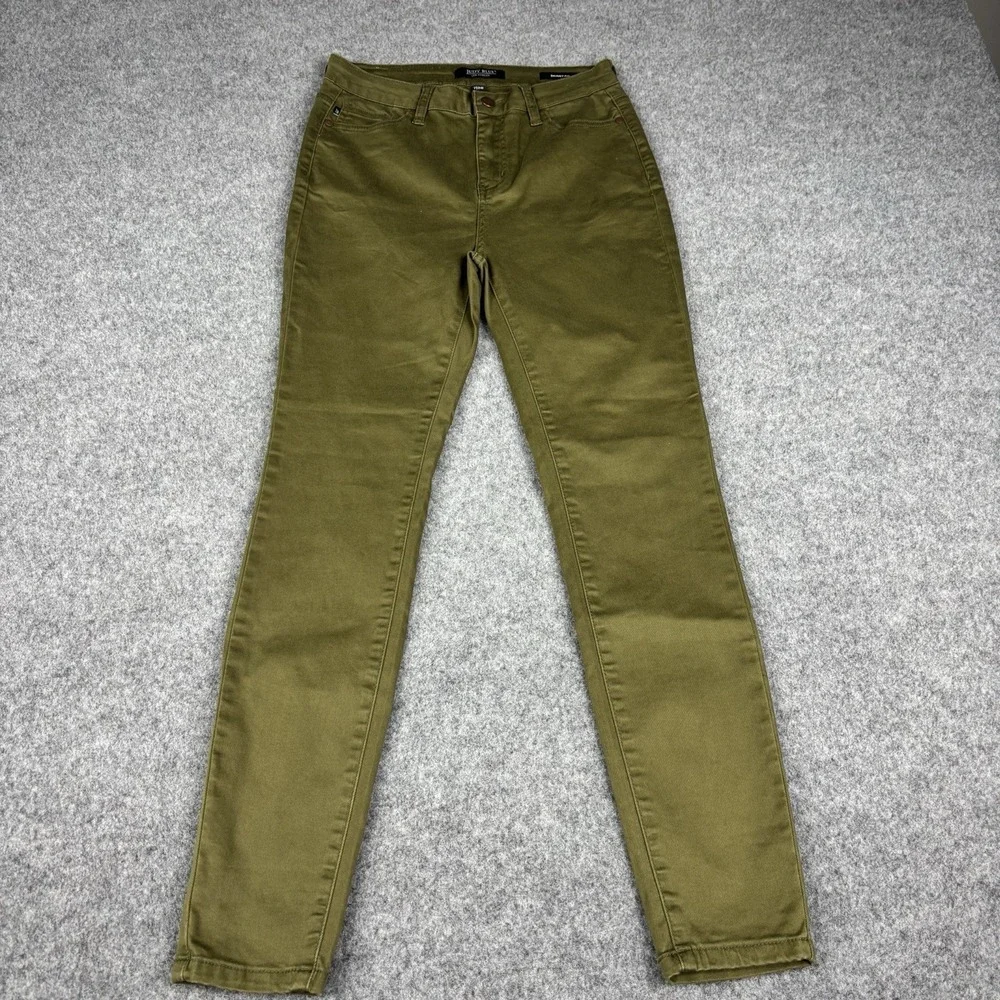 Judy Blue Los Angeles Jeans Women's 7/28 Skinny Fit Olive Green Trendy‎ Casual